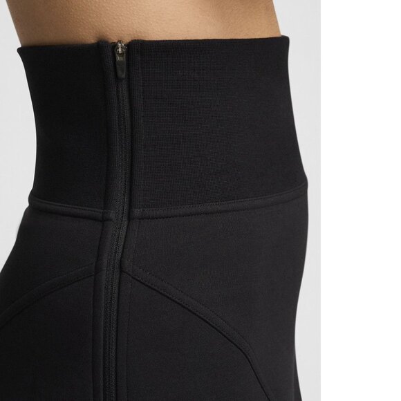 NIKE Sportswear Tech Fleece High Waist Mini SKIRT Size XS Black Stretch NEW $95 - Picture 6 of 11